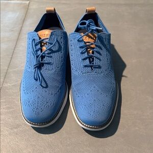 Cole Haan Men's Knit Blue Oxfords